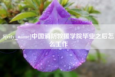 海西中国消防救援学院毕业之后怎么工作
