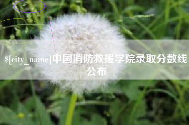 海西中国消防救援学院录取分数线公布