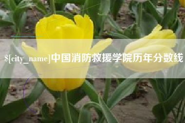 海西中国消防救援学院历年分数线