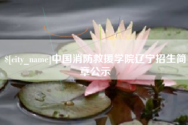 海西中国消防救援学院辽宁招生简章公示