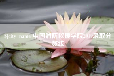 海西中国消防救援学院2019录取分数线