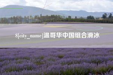 海西温哥华中国组合滑冰