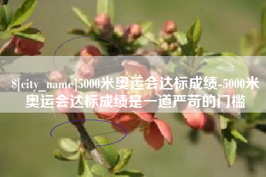 海西5000米奥运会达标成绩-5000米奥运会达标成绩是一道严苛的门槛