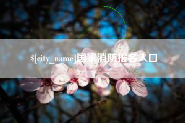 海西国家消防报名入口