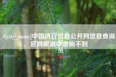 海西中国执行信息公开网信息查询官网限消中查询不到