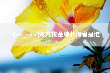 海西第九枚金牌获得者是谁