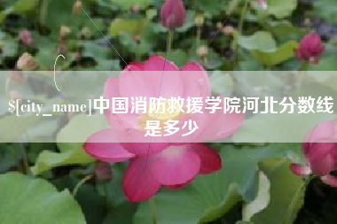 海西中国消防救援学院河北分数线是多少