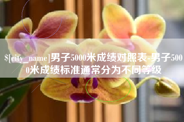 海西男子5000米成绩对照表-男子5000米成绩标准通常分为不同等级