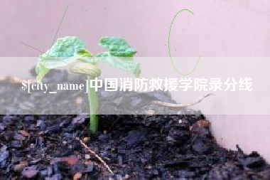 海西中国消防救援学院录分线
