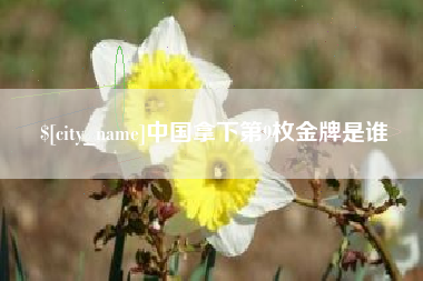 海西中国拿下第9枚金牌是谁