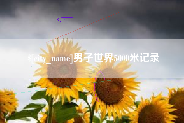 海西男子世界5000米记录