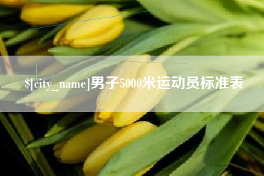 海西男子5000米运动员标准表