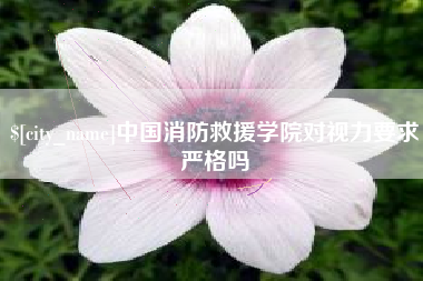 海西中国消防救援学院对视力要求严格吗