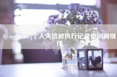 海西个人失信被执行记录查询阚继伟