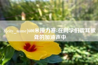 海西600米接力赛-在同学们震耳欲聋的加油声中