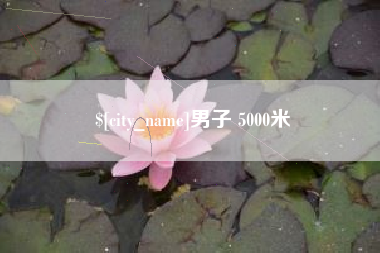 海西男子 5000米