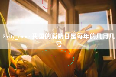 海西我国的消防日是每年的几月几号