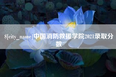 海西中国消防救援学院2021录取分数