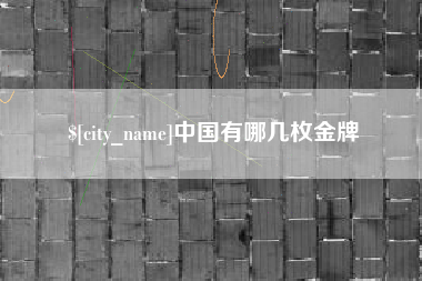 海西中国有哪几枚金牌