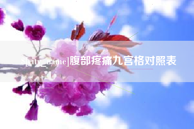 海西腹部疼痛九宫格对照表