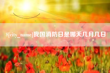 海西我国消防日是哪天几月几日