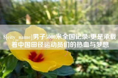 海西男子5000米全国记录-更是承载着中国田径运动员们的热血与梦想