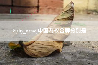 海西中国九枚金牌分别是
