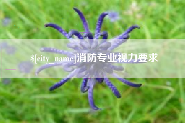 海西消防专业视力要求