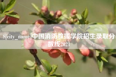 海西中国消防救援学院招生录取分数线2021