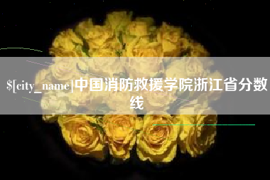 海西中国消防救援学院浙江省分数线