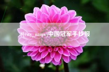 海西中国冠军手抄报