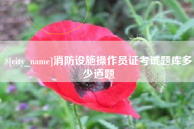 海西消防设施操作员证考试题库多少道题