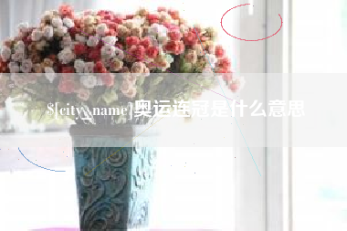 海西奥运连冠是什么意思